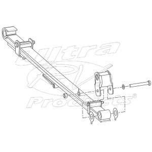 W0004622  -  Spring & Shackle Asm - Front Lh